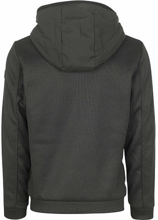 No Excess Jacket Knitted Sleeve Dark Green