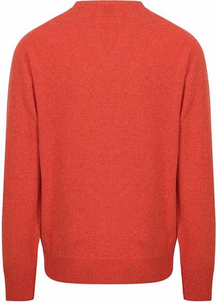 William Lockie Tröja Lammull V-ringad Orange