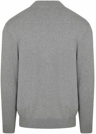 Profuomo Half Zip Pullover Luxury Grå