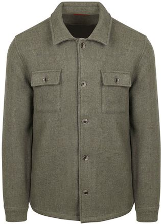 Suitable Overshirt Wool Blend Grön