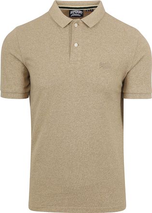 Superdry Classic Polo Shirt Melange Beige