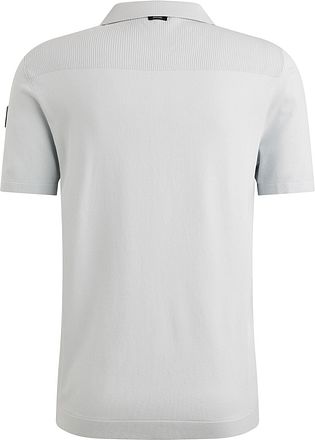 Vanguard Polo Shirt Half-Zip Light Blue