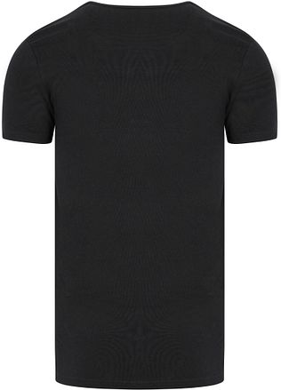 Garage Stretch Basic Black Deep O-Neck