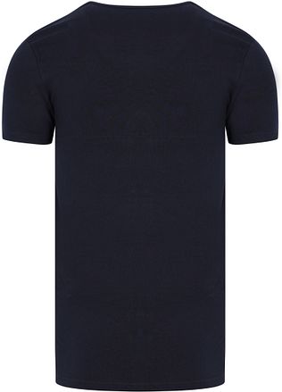 Garage Stretch Basic Navy Dyp Rund Hals