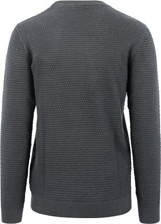 KnowledgeCotton Apparel Vagn Genser Antrasitt