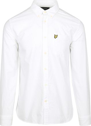 Lyle & Scott Skjorta Enfärgad Oxford Vit
