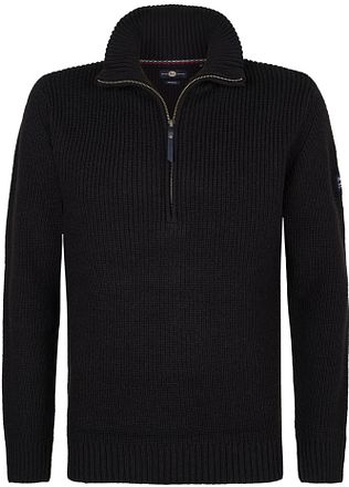Petrol Half Zip Pullover Navy