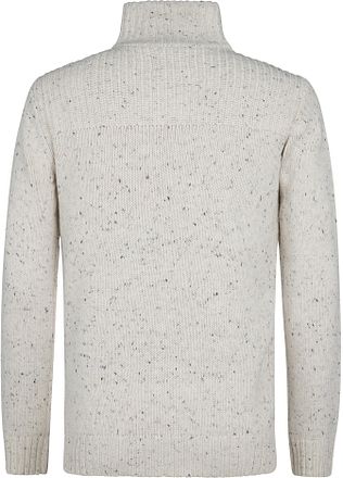 Petrol Kabeltröja Half Zip Hamilton Ecru
