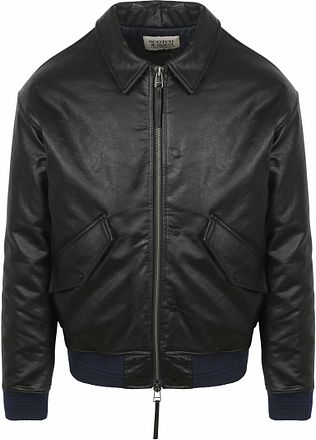 Scotch and Soda bomberjacka i skinnimitation Svart