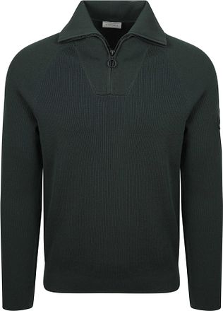 Suitable Half Zip Pullover Tias Cooldry Knit Moss Green