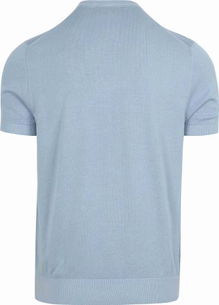 Suitable Knitted T-shirt Pocket Compact Hellblau