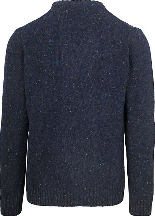 Suitable Pullover Tweed Wool Blend Navy