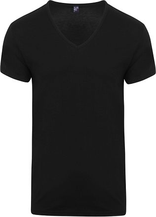 Alan Red Dean V-ringad T-shirt Svart 2-pack