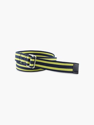 Steppin' Out Tape Belt Stripe Navy Green