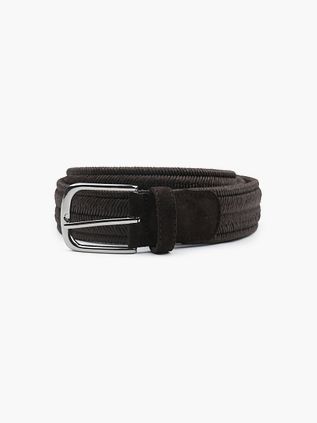 Profuomo Ceinture tissée Waxed Marron