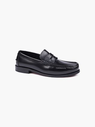 Suitable Penny Loafers Leather Black