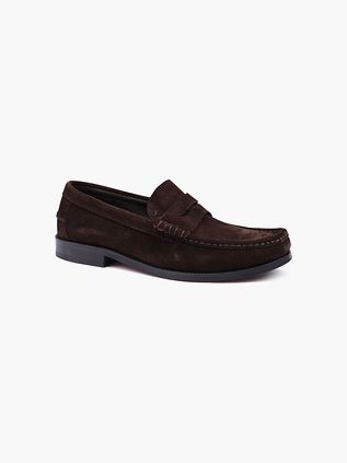 Suitable Penny Loafers Suede Braun