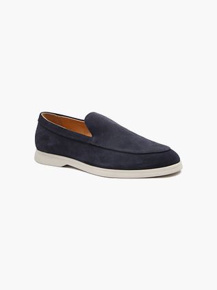 Suitable Mocassini Camoscio Navy