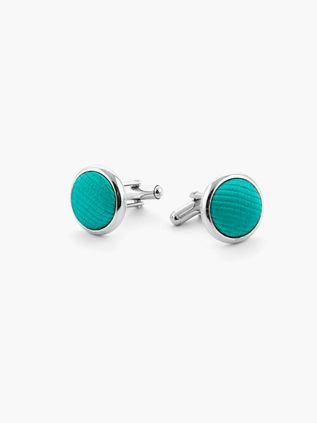 Silk Cufflinks Smaragd F67