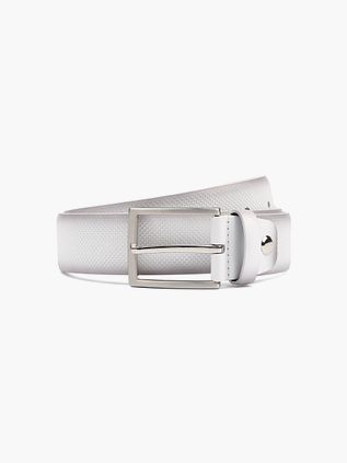 Suitable Ceinture Structure En Cuir Blanche