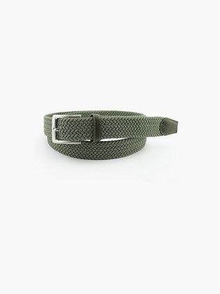 Steppin' Out Ceinture Tressée Vert Olive