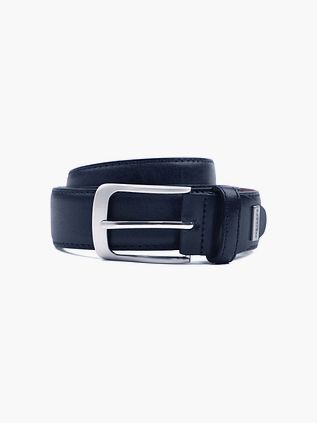 Profuomo Cinturón De Piel Azul Marino