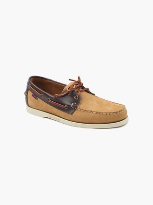 Sebago Deck Shoes Docksides Portland Beige Brown