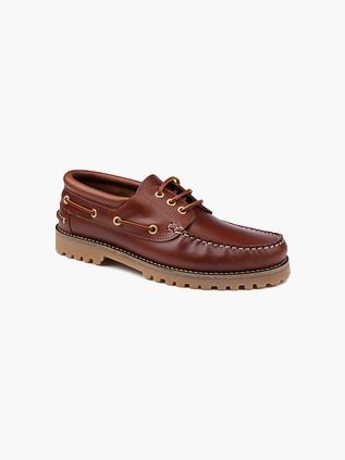 Suitable Deck Shoes Leather Brown
