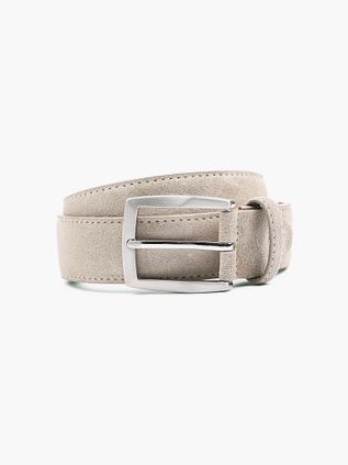 Suitable Ceinture Suède Blanc Beige