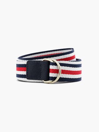 Steppin' Out tape-bælte med striber rød/navy