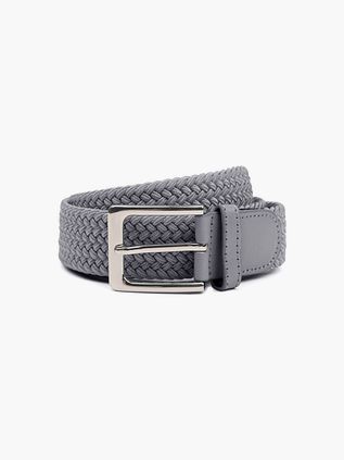Suitable Braided Belt Dark Gray