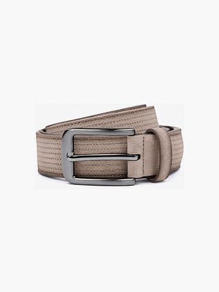 Suitable Riem Structuur Suede Beige
