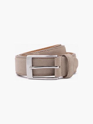 Suitable Belt Suede Leather Greige
