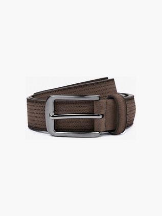 Suitable Belt Texture Suede Brown
