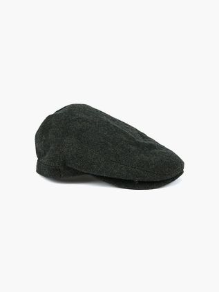 Barbour Barlow Flat Cap Herringbone Donkergroen