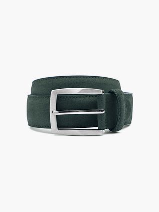 Suitable Belt Suede Leather Dark Green