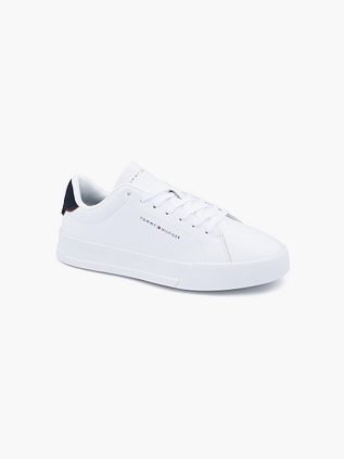 Tommy Hilfiger Sneaker Cuir Court Blanc