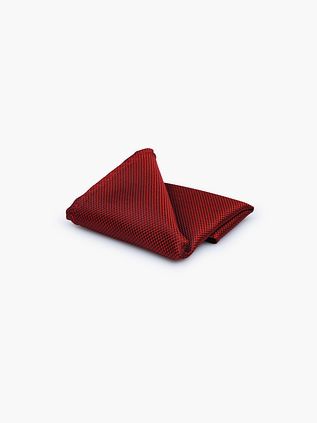 Suitable Pochette de Costume Soie Rouge