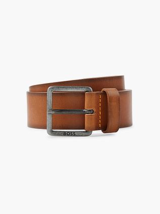 BOSS Bælte i Læder Brun