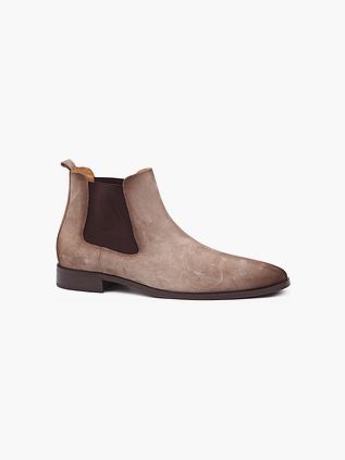 Zamszowe Chelsea boots Suitable w kolorze beżowym