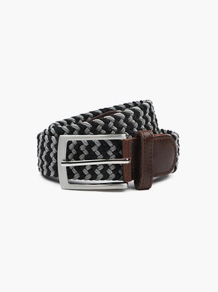 Suitable Ceinture tissée Anthracite Noir