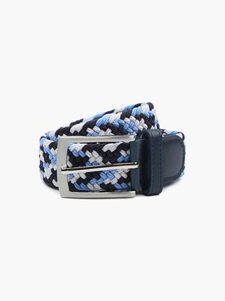 Suitable Ceinture tissée Marine Bleu