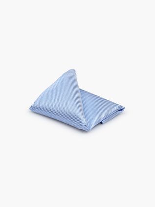 Suitable Pochette de Costume Soie Bleu Claire