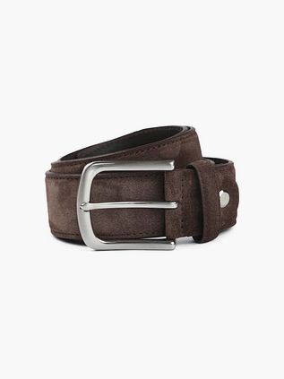 Suitable Cintura in pelle scamosciata marrone