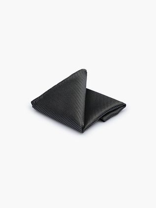 Suitable Pochette de Costume Soie Anthracite