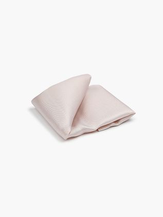 Suitable Silk Pocket Square Apricot Pink