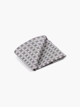 Suitable Silk Necktie Flowes White