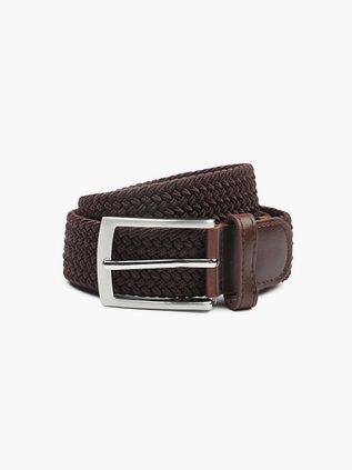 Suitable Geweven Riem Bruin