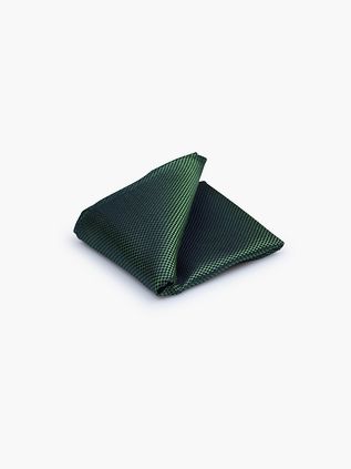 Suitable Silk Pocket Square Green