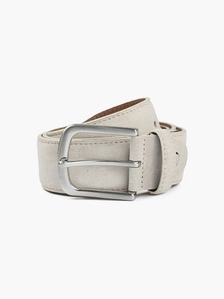 Suitable Belt Suede Leather White